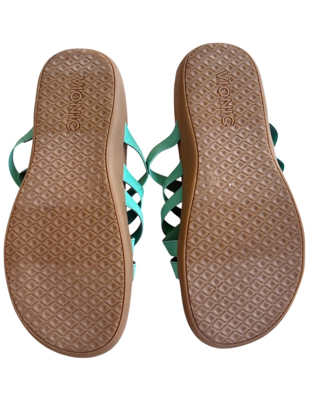 Like New Vionic Tia Sandals Strappy Sandals Aqua Size 10 - Picture 6 of 8